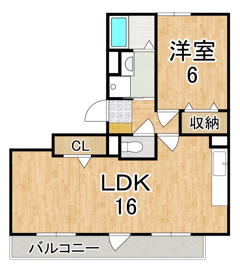 パストラル　モリ 303号室 間取り