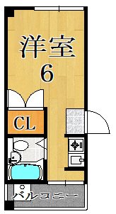 ファインドエル 201号室 間取り