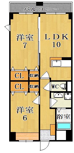 フェリス 301号室 間取り