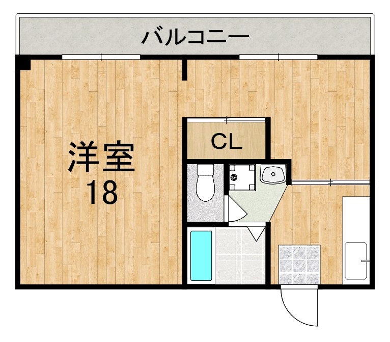 メゾン大和 202号室 間取り