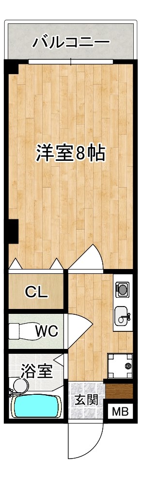 プレミール新大宮 206号室 間取り