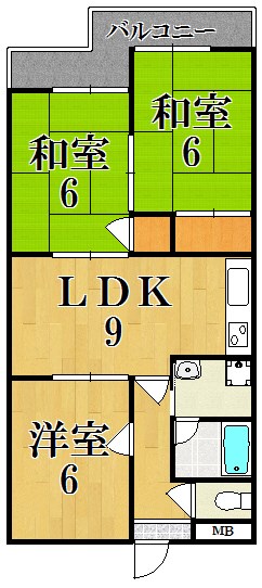 第３サンコウハイツ 間取り図