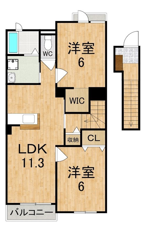 ネオ・ブローテＥ 間取り図