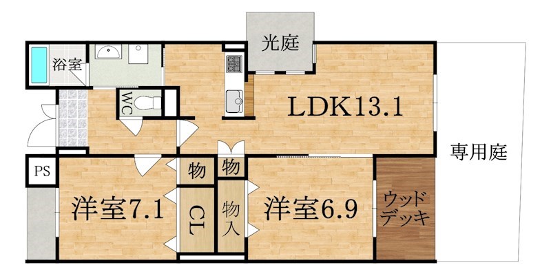 プライムガーデン 間取り図