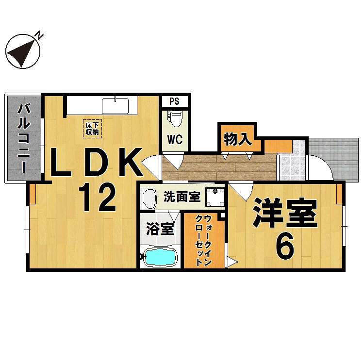 ガーデンハウスＭＵ　Ａ棟 間取り図