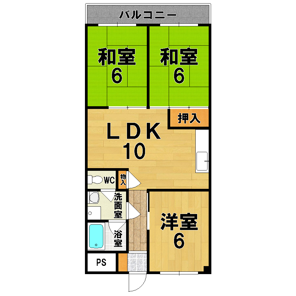 第５サンコウハイツ 108号室 間取り