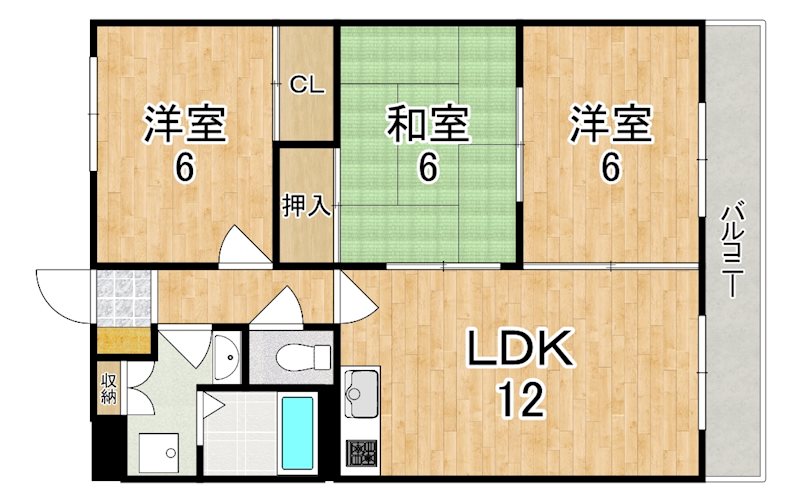 ラ・シェーヌ 間取り図