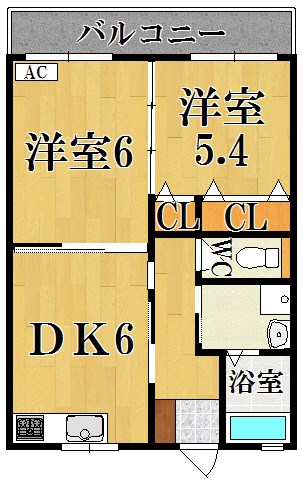 ツクモハイツ 102号室 間取り