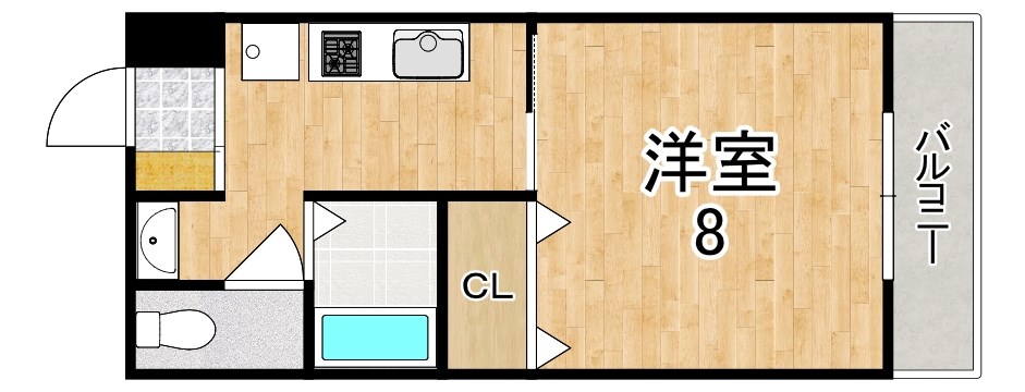 レナードＵ 203号室 間取り