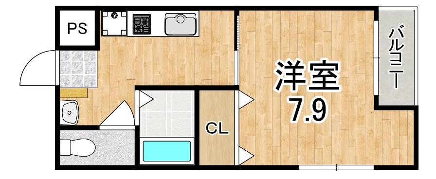 レナードＵ 106号室 間取り