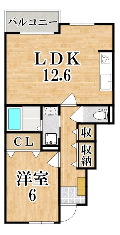 イースト・ヴィラⅡ 102号室 間取り