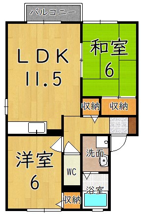 シャルムフルーレＡ棟 間取り