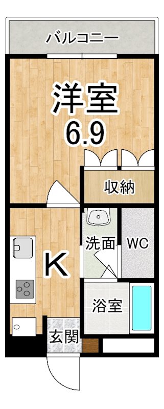 アパルトマン 203号室 間取り