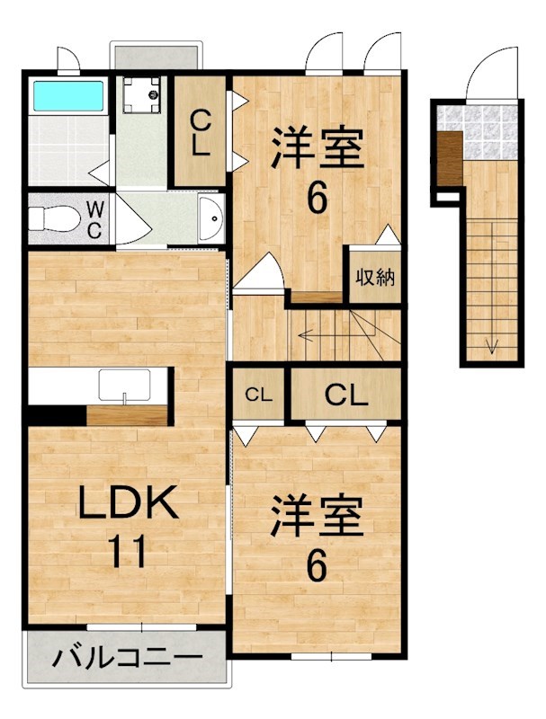 レイ・ミノール 間取り図