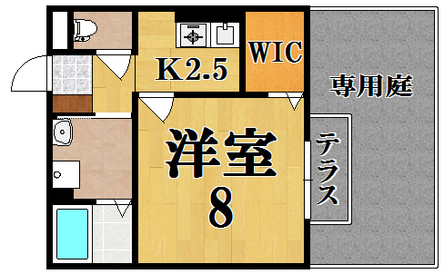 ハイツサーティーン 102号室 間取り
