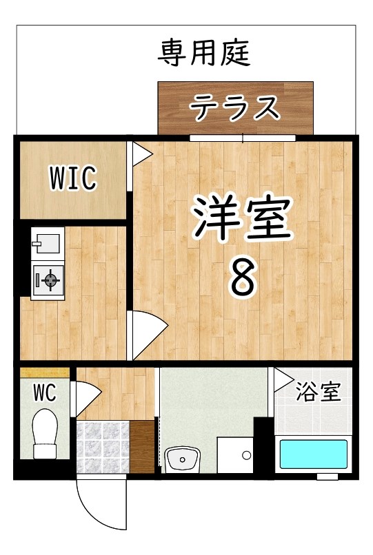 ハイツサーティーン 106号室 間取り