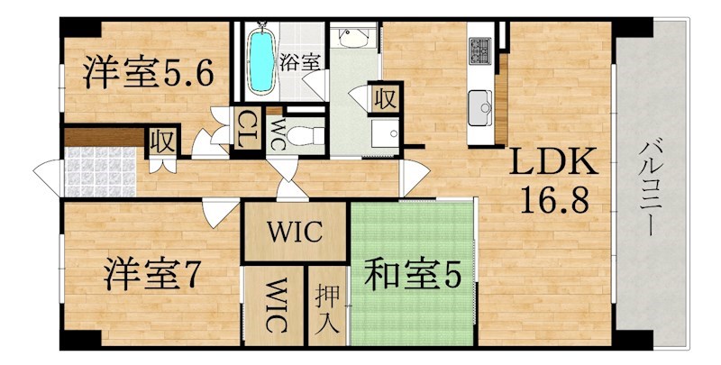 ローレルスクエア白庭台Ⅱ２番館 709号室 間取り
