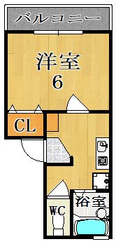 フローラ新大宮 102号室 間取り