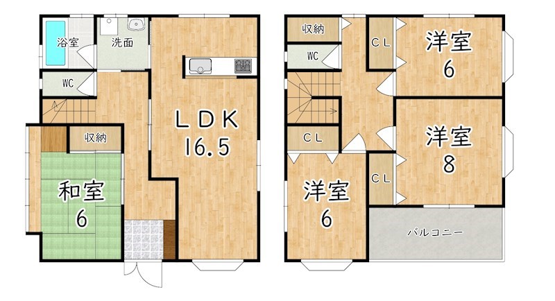 藤山戸建 間取り図