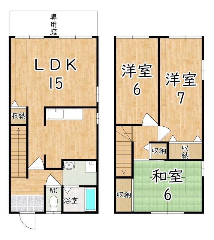 オアシス真美Ｂ 間取り図