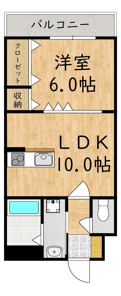アンリーブ 101号室 間取り
