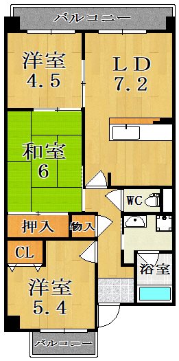 ミリアドリーブス群山 間取り図