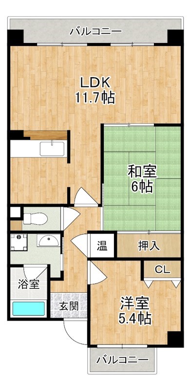 ミリアドリーブス群山 間取り図