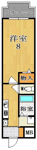 メゾン花木鳥 106号室 間取り
