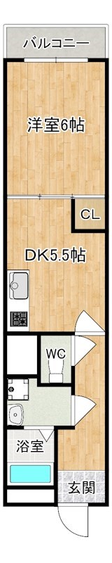 森村第３ビル 607号室 間取り