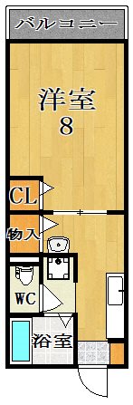 ラークハイツ新大宮 206号室 間取り