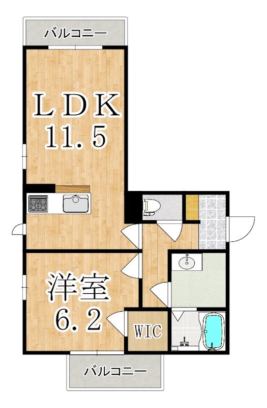 リボーン谷田 間取り図