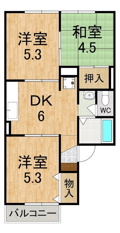 セジュール星和台 間取り図