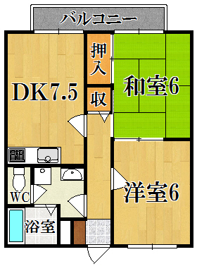 エントピア梅美Ｂ 202号室 間取り