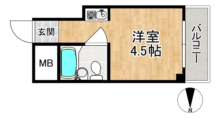 フォレスト高畑マンション 510号室 間取り