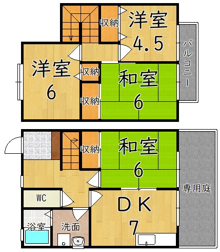 エスポワール真美 3号室 間取り