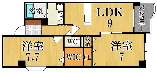 ベル　コリーヌ 間取り図