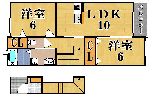 エスポワール梅美台 間取り図
