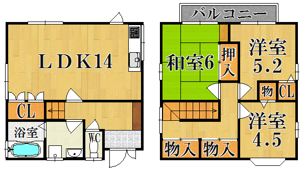 俵口町戸建 間取り