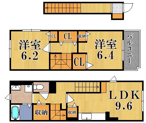 Ｇｒａｎｄ　Ｓｕｎ　Ｈｉｌｌｓ 210号室 間取り