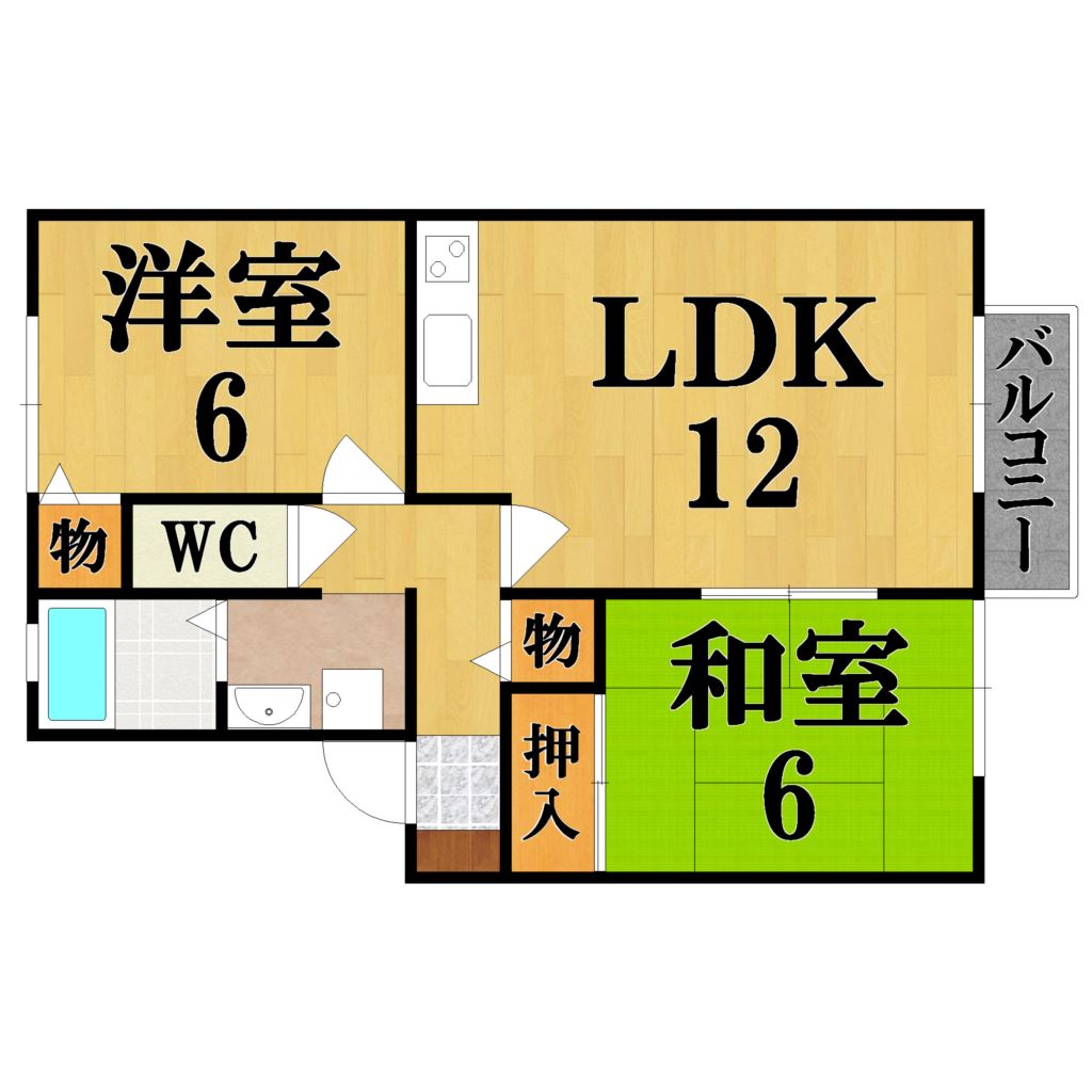 アークソフィアＢ棟 201号室 間取り