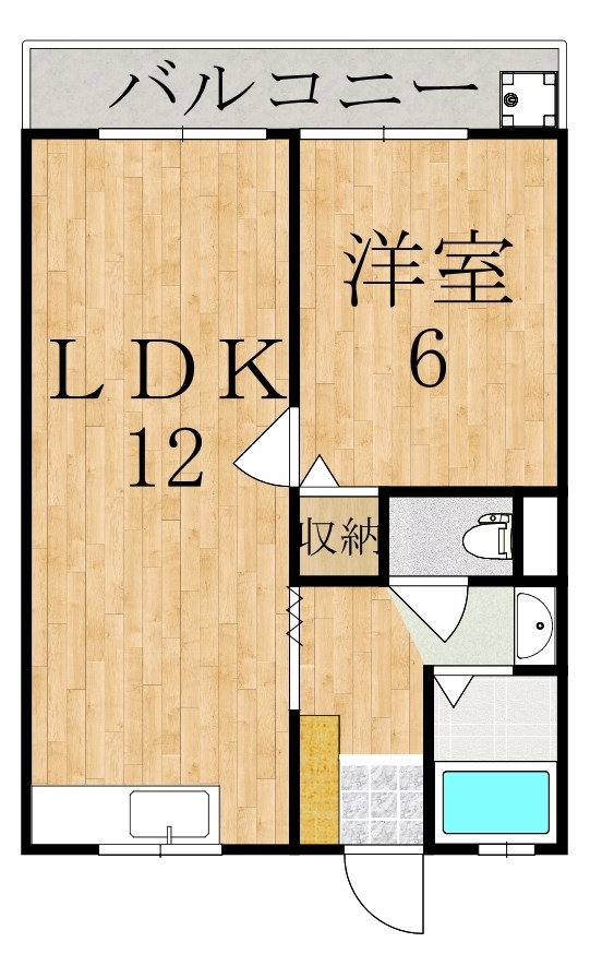 ニュー麹屋マンション 201号室 間取り