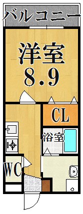 セレーノ東生駒Ｂ棟 間取り図