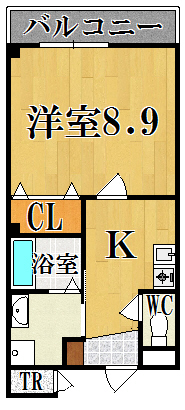 セレーノ東生駒Ｂ棟 208号室 間取り