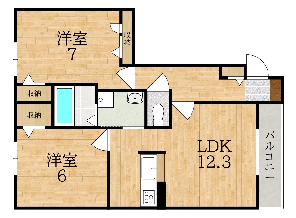 シャーメゾン城山台Ｎ 101号室 間取り