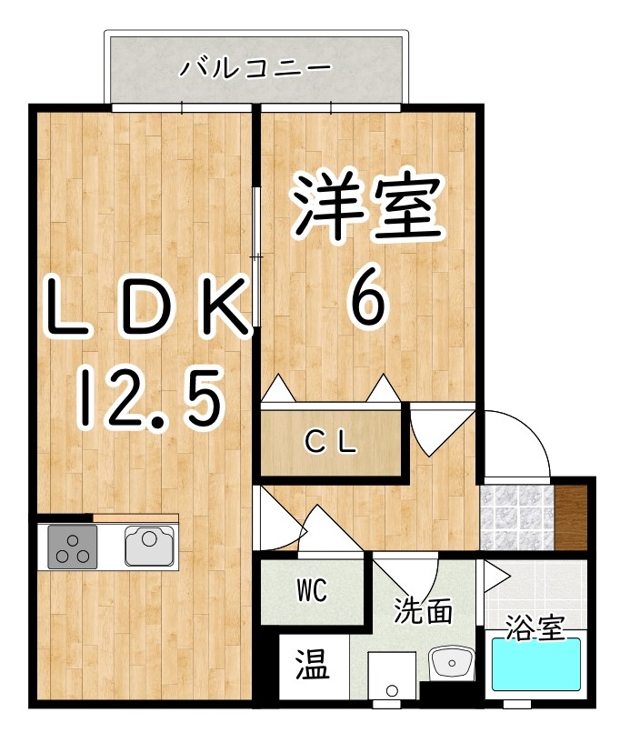 ソレイユ 間取り図