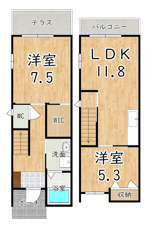 ルミエール旭ヶ丘 間取り図