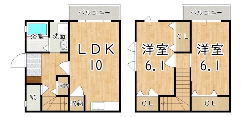 サニーヒル旭ヶ丘 101号室 間取り