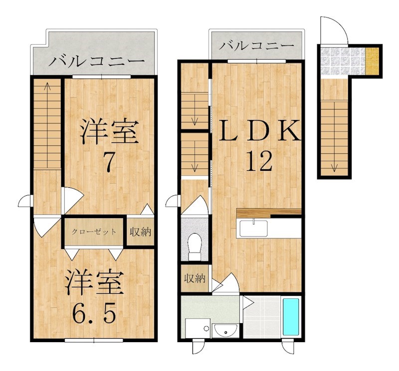 フースヴィラⅠ 間取り図