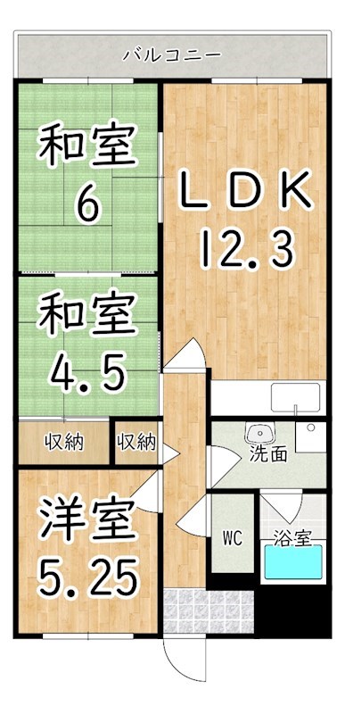 メゾン田井新町 間取り図