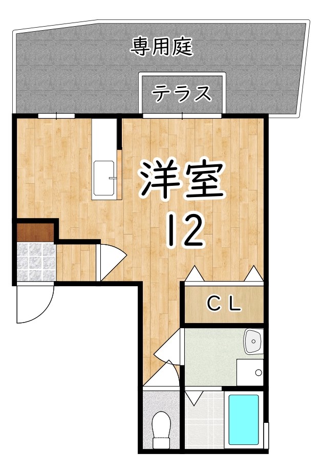 エバーグリーンＢ 103号室 間取り